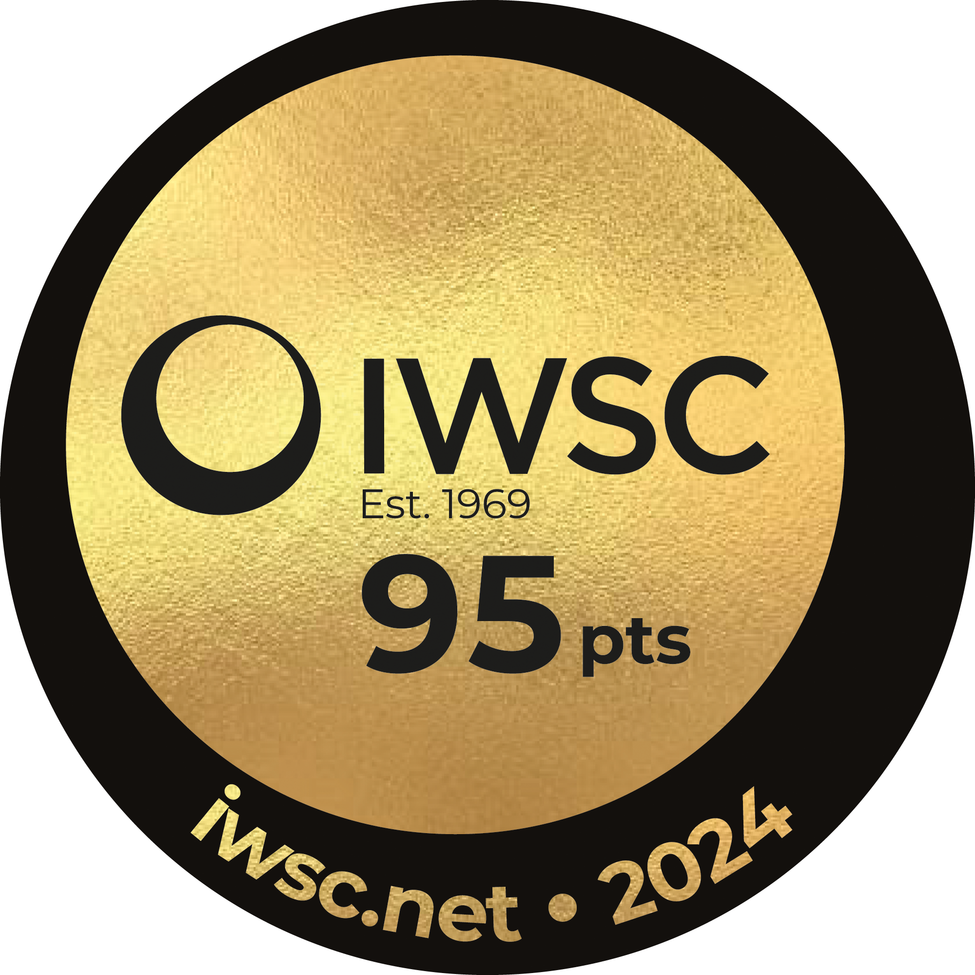 IWSC Gold 95 points award